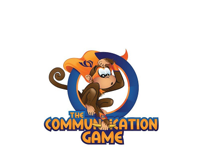Communication Gaming animal banana cartoon communication confuse design emblem fruit funny game illustration insignia logo mascot monkey super hero superhero vector