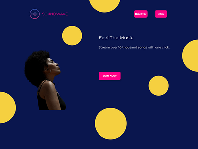 Soundwave, Free Streaming Music Website branding design logo ui