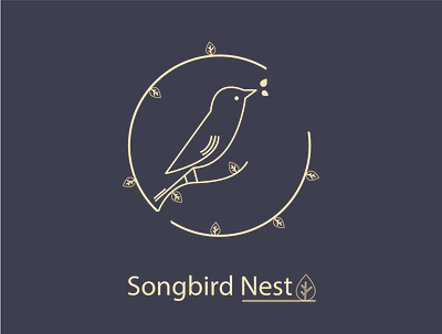 Songbird Nest, Logo for Sinning TV Channel for kids branding design logo vector