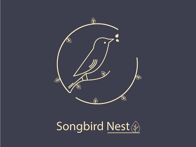 Songbird Nest, Logo for Sinning TV Channel for kids branding design logo vector