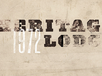 Heritage Lodge Catalog distressed old