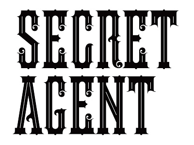 Secret Agent Lettering