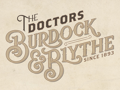 Burdock & Blythe Final Logotype 826chi hand lettering