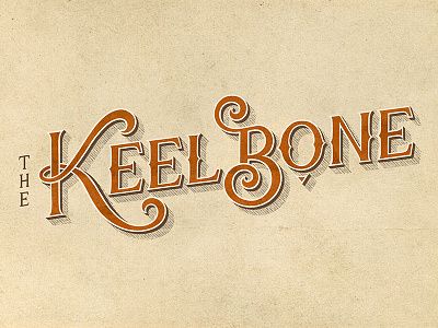 The Keelbone [1/2] hand drawn logo vintage