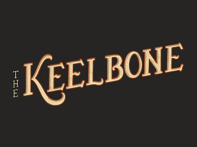 The Keelbone [2/2] hand drawn logo vintage