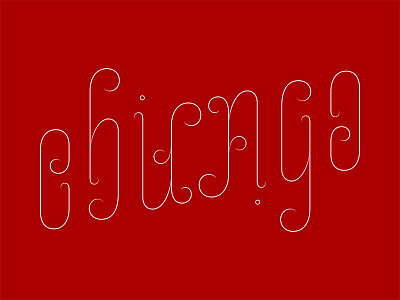 Chicago Ambigram (thin)