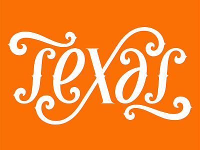 Texas Ambigram ambigram texas