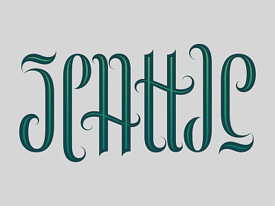 Seattle Ambigram ambigram seattle