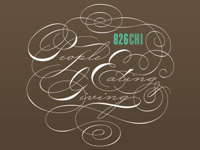 826CHI People Eating & Giving Logo – Vector 826chi logo script