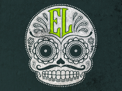 EL Skull day of the dead skull