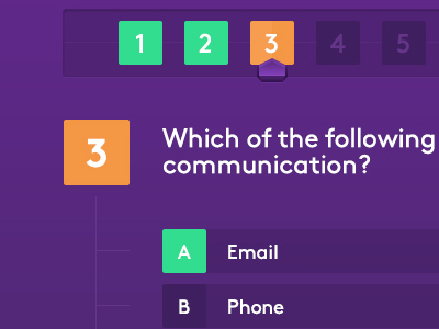 Interactive Quiz by Davey Montooth on Dribbble