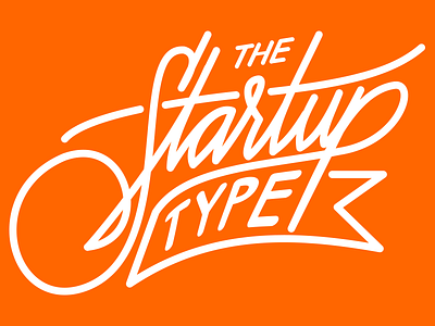 The Startup Type apparel lettering logo