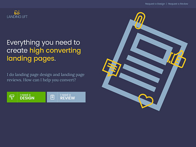 Landing Lift landing page