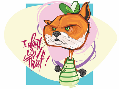 Frustrated Fox Comes Forward 2d animal art character design illustration illustrator