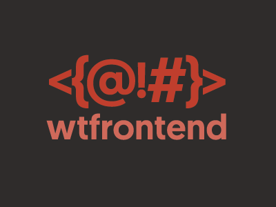 WTFrontend - Frontend Tutorials brand branding frontend logo wtf