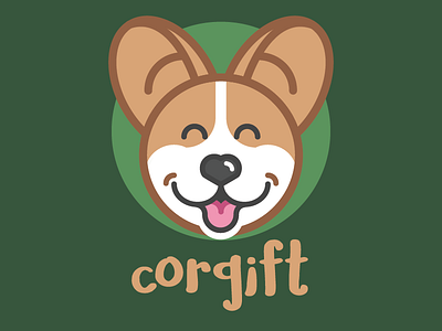 Corgift animals branding corgi logo pets