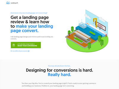 Landing Lift Landing Page