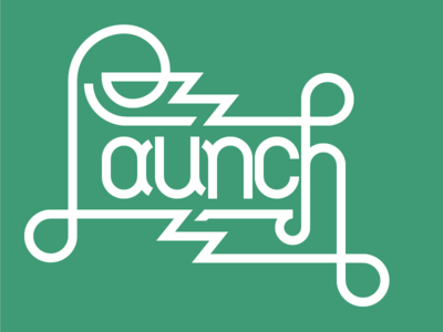 Launch hand lettering launch