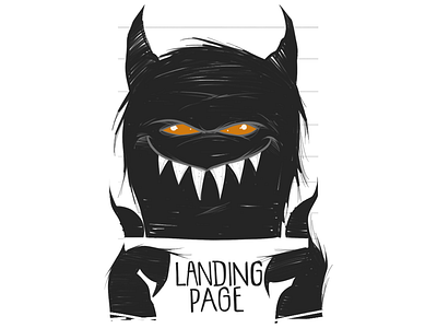 Bad Landing Page character illustration landing page