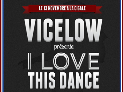 Vicelow, I Love This Dance Event event nba oldschool ribbon script type vintage