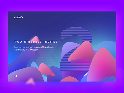 Dribbble Invitation x2