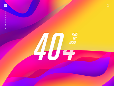 404 screen 404 colors design gradient molecular screen