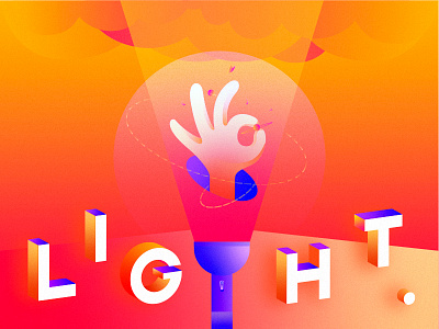 light app design illustration logo ui