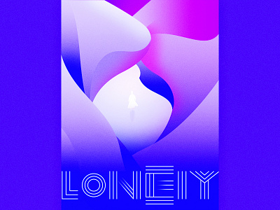 lonely app design illustration logo ui
