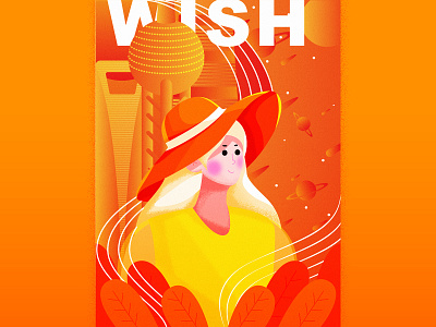 Wish app design illustration logo ui