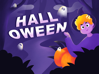 halloween app design illustration logo ui