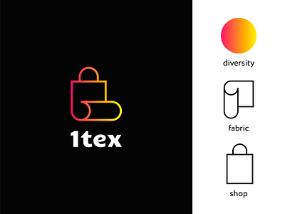Logo for Online-Shop of Fabrics logodesign logotype shop
