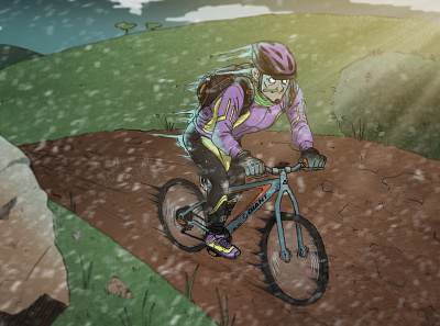 Extreme Cycling animation character design graphic design illustration