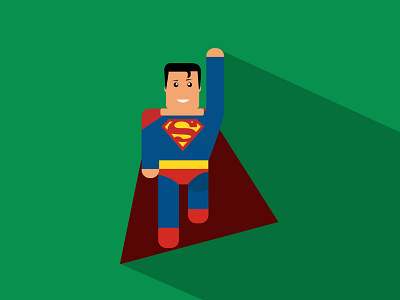 Superman avatar cartoon character design flat flat design green icon illustration logo superman