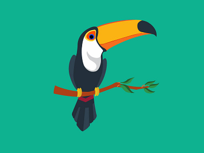 Toucan art artwork bird brazil design graphic design icon illustration logo print toucan