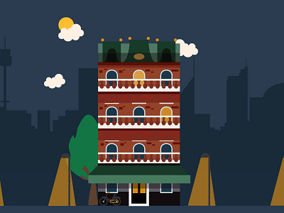 TownHouse art design flat home house icon illustration illustrator love townhouse vector