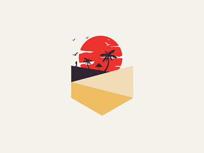 Lost art design dribbble flat graphicdesign icon illustraton india lost red sun vector