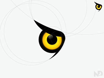 Owls eye bird branding circles eye icon illustration logo owl vector