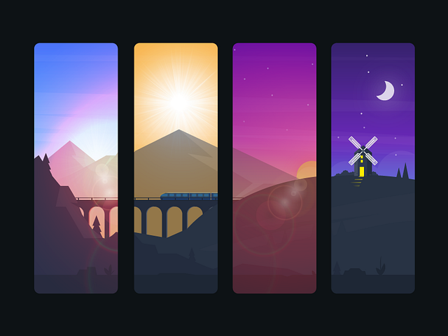 Landscape by Nukul | NextDesigns on Dribbble