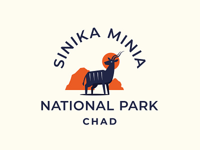 Sinika Minia animal animal logo branding design flat kudu logo minimal park