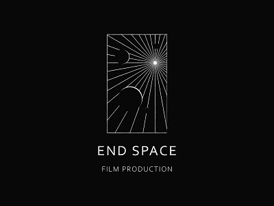 End Space branding design film production filmmaker logo minimal planet planets space star stars sun vector