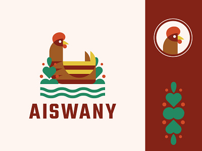 Aiswany bird bird logo branding bush chicken design greens hen logo minimal vector