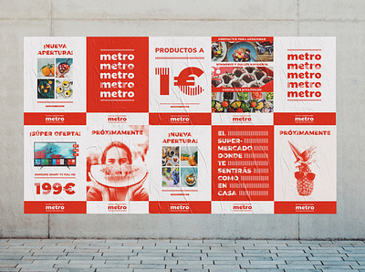 Metro | Supermarket Rebranding advertising branding communication composition graphic design grocery identity grocery store identity marketing posters publicity rebranding redesign street posters supermarket supermarket branding supermarket identity supermarket posters supermarket rebranding supermarket redesign