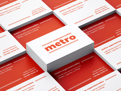 Metro | Supermarket Rebranding graphic design grocery logo grocery store identity logo logo design logotype modern rebranding redesign stationary stationery supermarket supermarket branding supermarket identity supermarket logo supermarket rebranding supermercado typography visit card