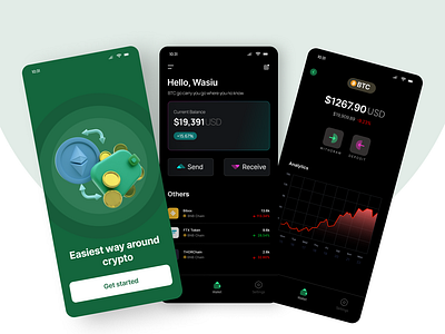 Crypto Wallet App Design