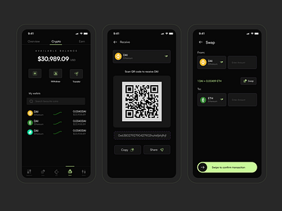 Crypto wallet app crypto ui ux web3