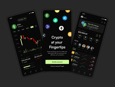 Crypto Wallet app crypto ui ux web3