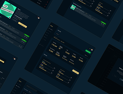 Podcast Admin Pages design productdesign ui ux
