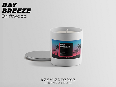 Resplendence Revealed Candle Label Design candle design graphic design media design package design product design