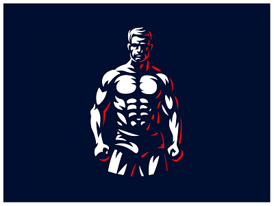 Body Builder animation branding design dribbble illustration illustrator logo ui vector vector illustration