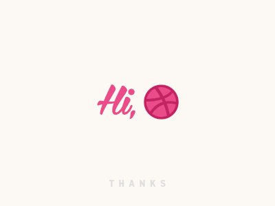 Hi, dribbble debut dribbble first hi invite shot